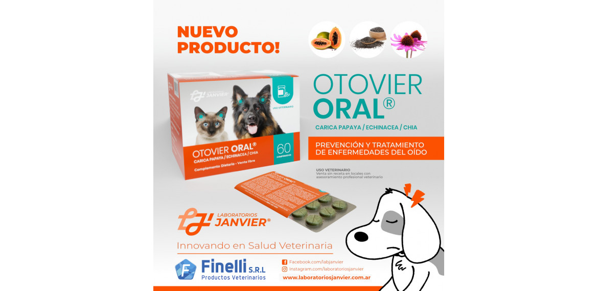 NUEVO OTOVIER AHORA EN COMPRIMIDOS